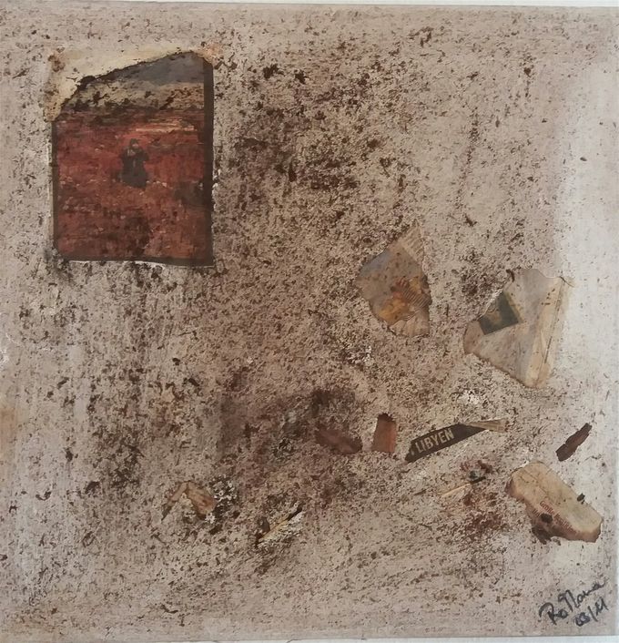 L.I.B.Y.A. Mixed media on canvas/ 50x50cm/ 2013